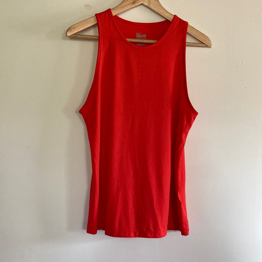 Nike Dri Fit Orange Tank Top Size Small
